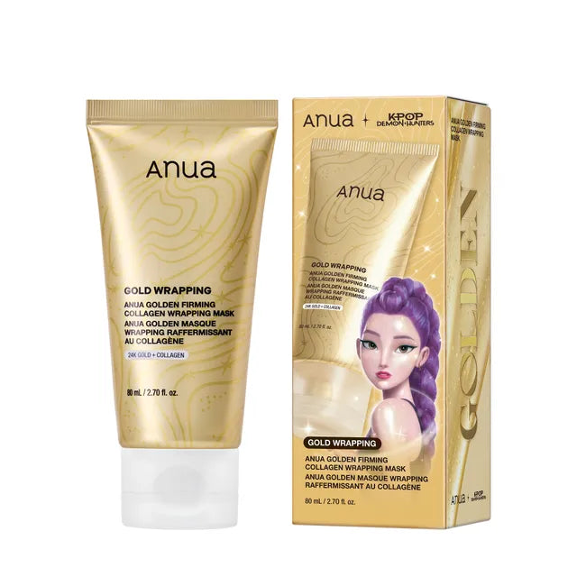 Anua - Masque Enveloppant Raffermissant au Collagène & Or 24K – (Édition Limitée K-POP Demon Hunters)