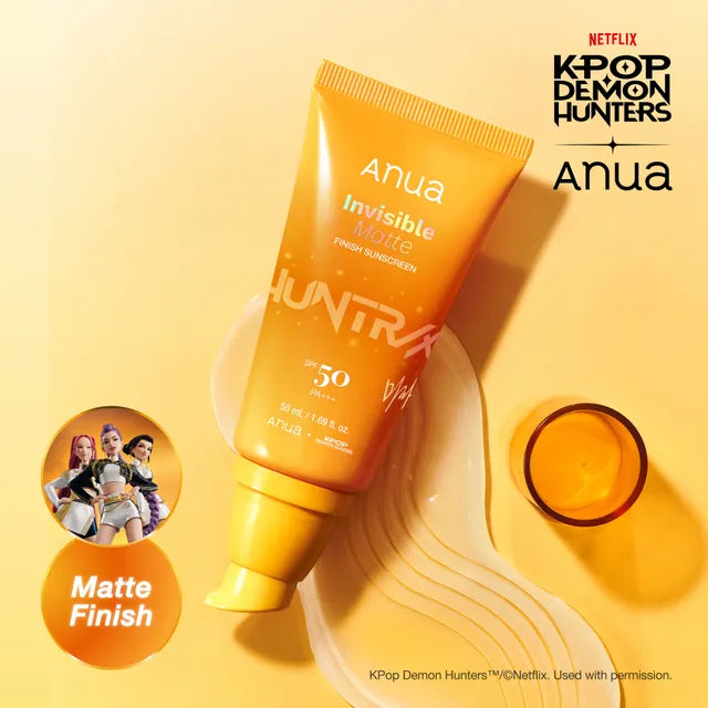 Anua - Crème Solaire Fini Mat Invisible SPF 50 – (Édition Limitée K-POP Demon Hunters)