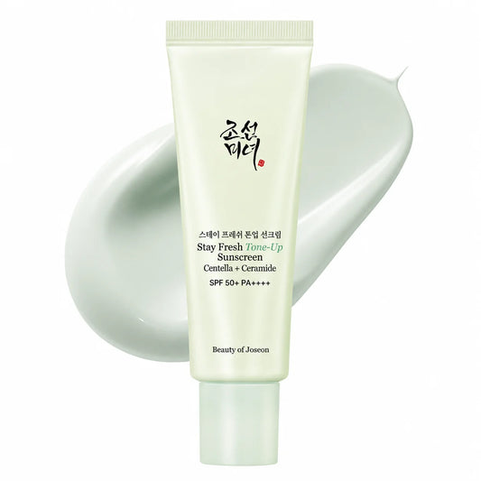 Beauty of Joseon - Crème Solaire Correctrice Anti-Rougeurs Stay Fresh Tone-Up Green SPF 50+ PA++++