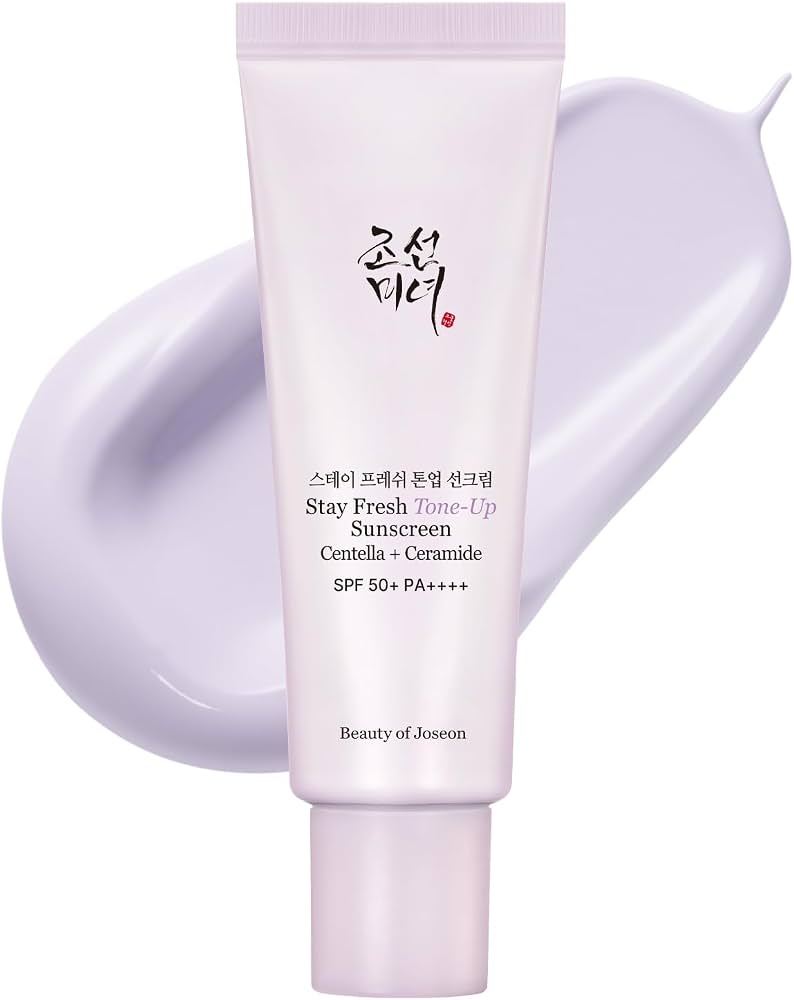 Beauty of Joseon - Crème Solaire Éclat Anti-Teint Terne Stay Fresh Tone-Up Purple SPF 50+ PA++++