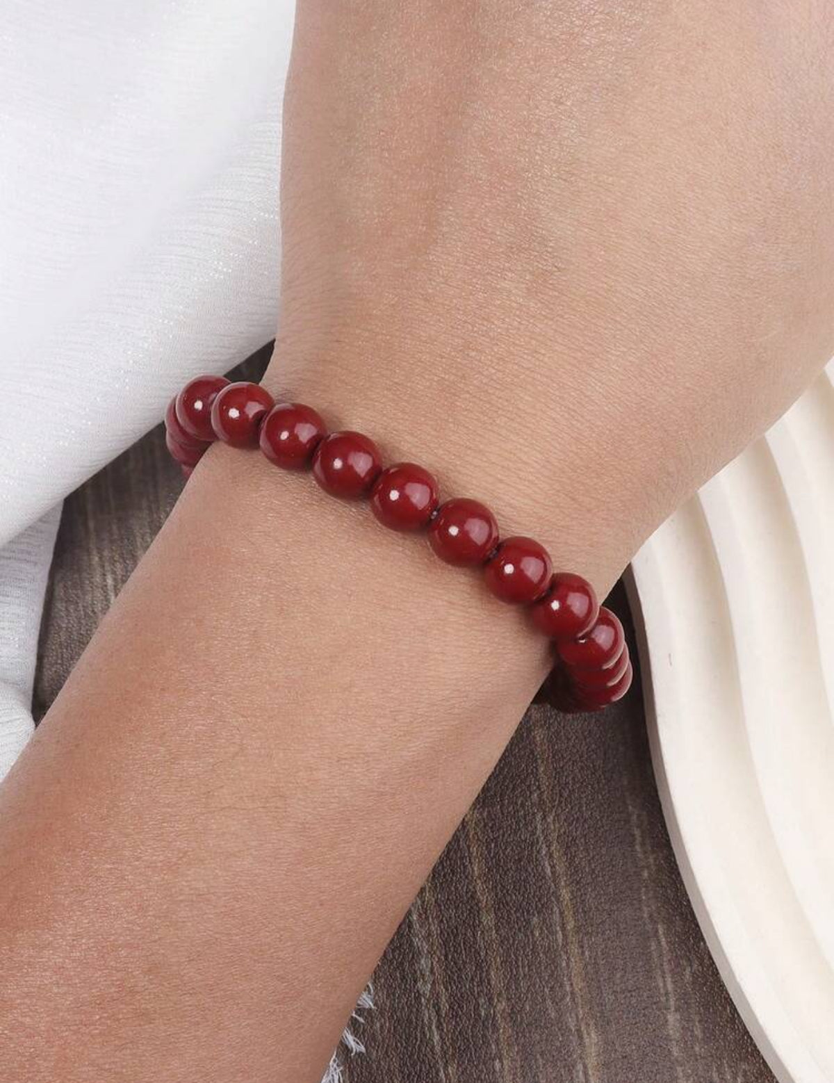 Bracelet "Ancrage et Force" en Jaspe Rouge Naturel